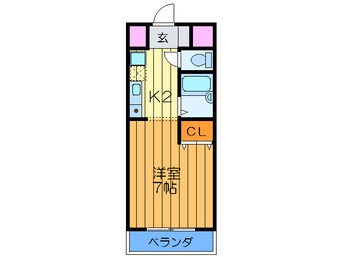 間取図 カ－サ・ロ－ズヒル