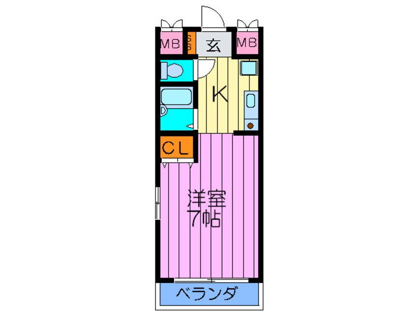間取図 カ－サ・ロ－ズヒル