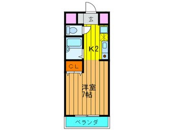 間取図 カ－サ・ロ－ズヒル