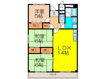 間取図 エスポワール南茨木