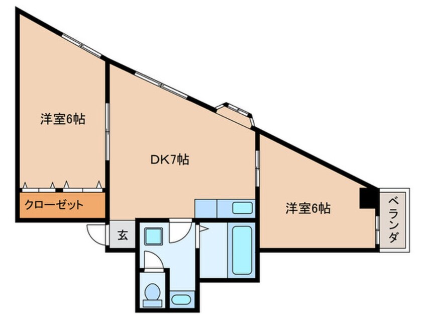 間取図 ワンダーグランドハイツ