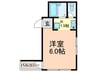 グロ－リ－ハイツ山本 1Kの間取り