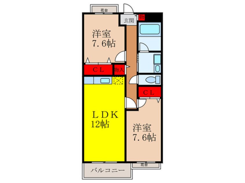 間取図 グランソレイユ