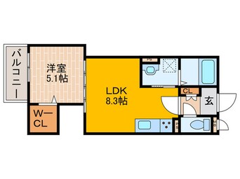 間取図 ﾌｫﾚｽﾄｸﾘｴｵｰﾚ上島町弐番館