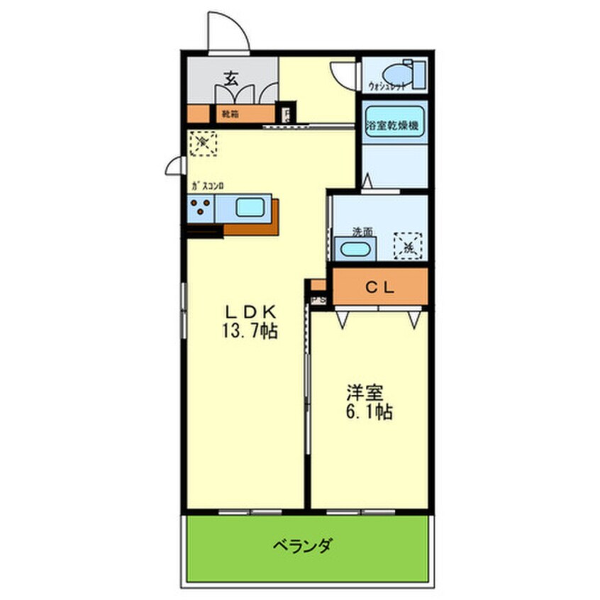 間取図 シャーメゾン島之内