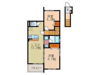 間取図 ホワイトレーク大将軍