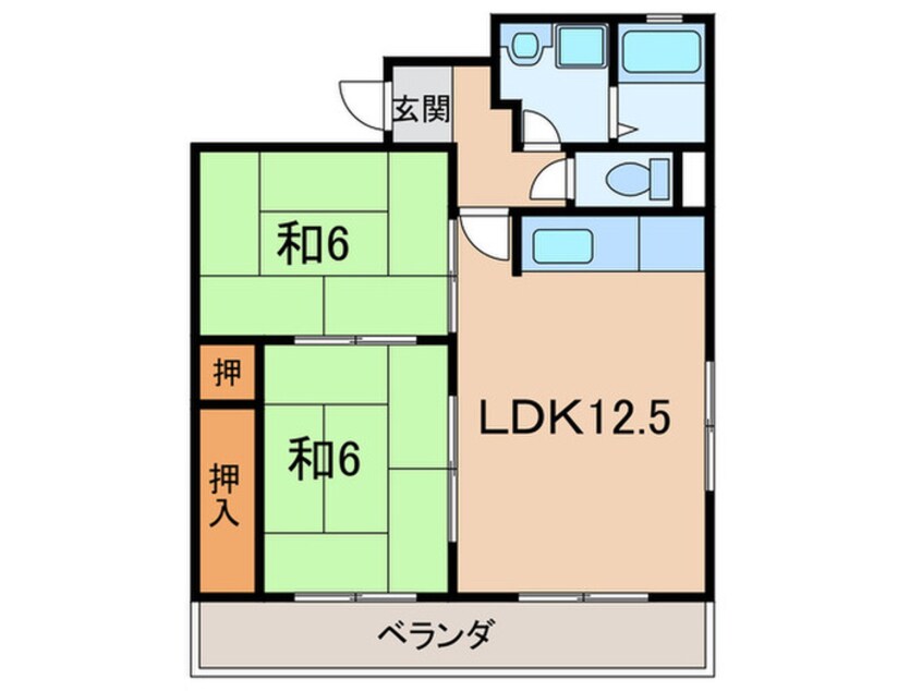 間取図 伊丹シルクハイツ