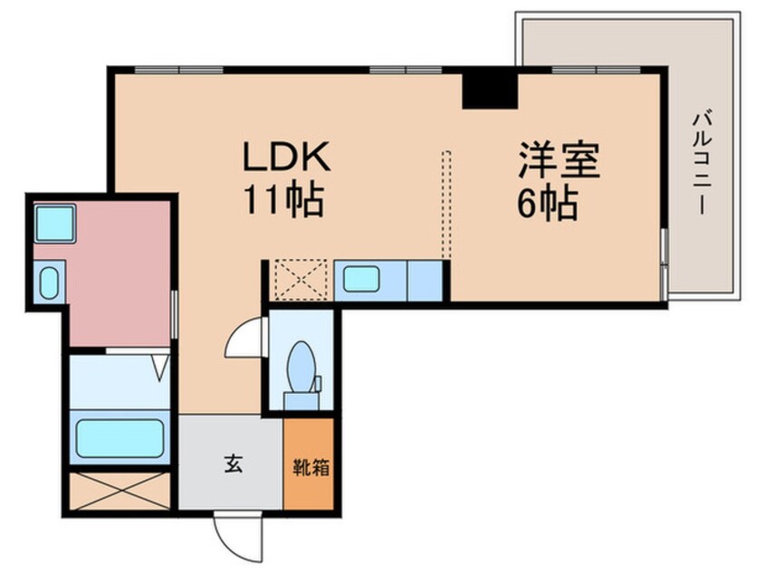 間取図 ハイツ知恩