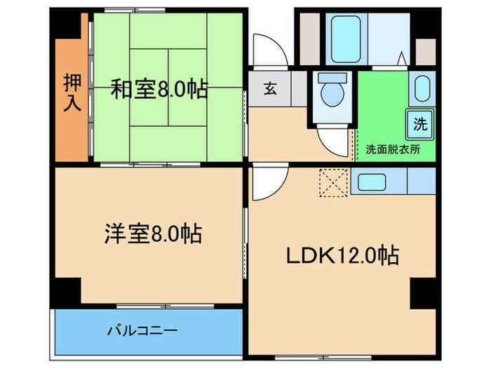間取り図 プリマール阿波座