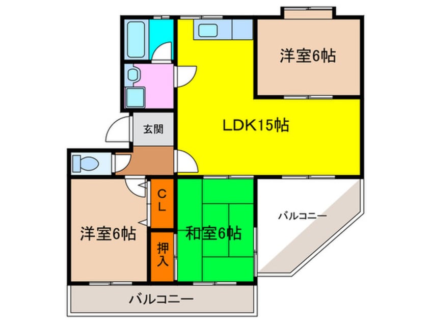間取図 シティコーポＥＹ