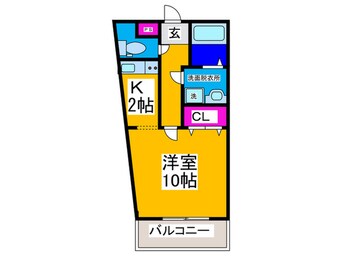 間取図 Ｗｅｓｔ Ｌａｎｄ Ｋ