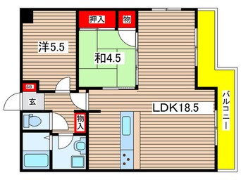 間取図 第３４長栄ヴィラ大成さが