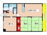 第３４長栄ヴィラ大成さが 3LDKの間取り