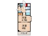 Ｍプラザ津田駅前　１０番館 2Kの間取り