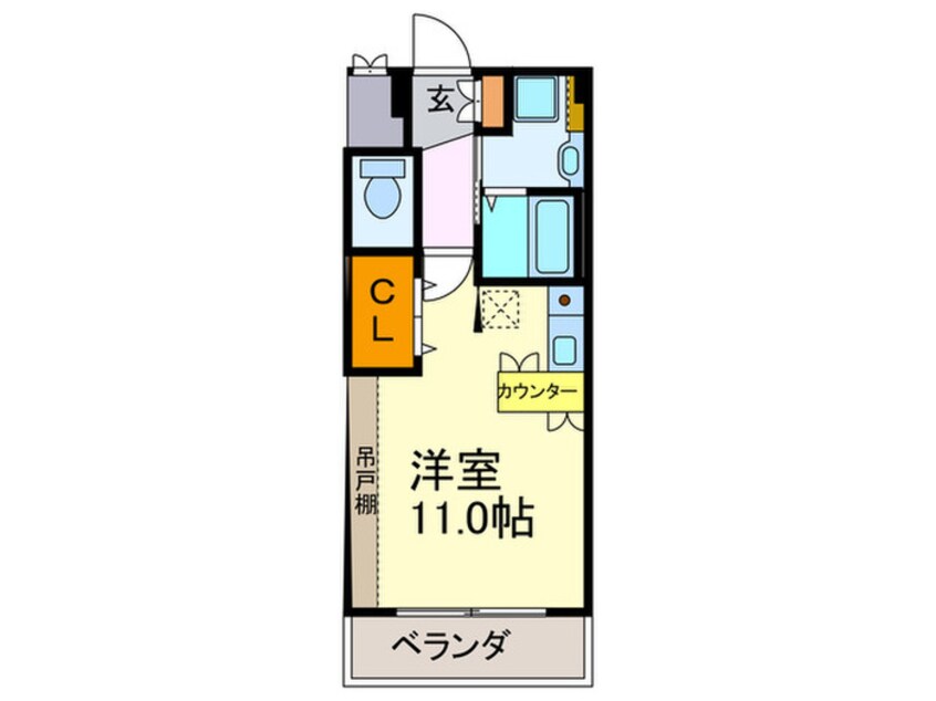 間取図 Ｍプラザ津田駅前　１０番館