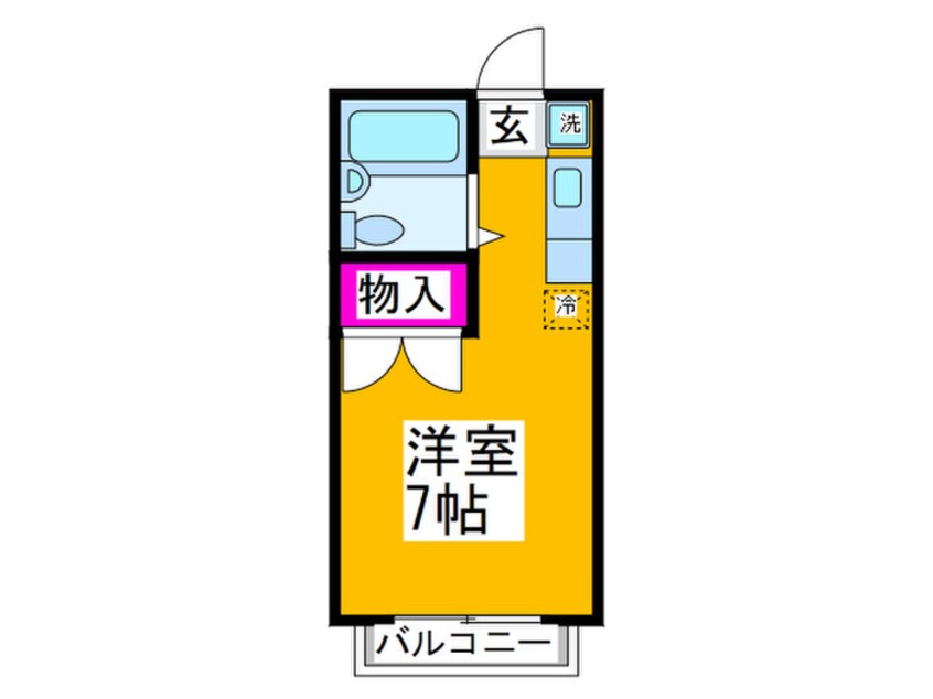 間取図 アイリー浅香　A棟