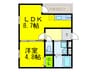 フジパレス堺北花田Ⅱ番館 1LDKの間取り