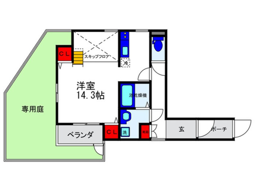 間取図 FORESTA末広