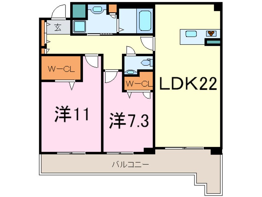 間取図 アメニティレジデンス親王塚