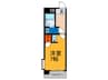五百石マンション 1Rの間取り