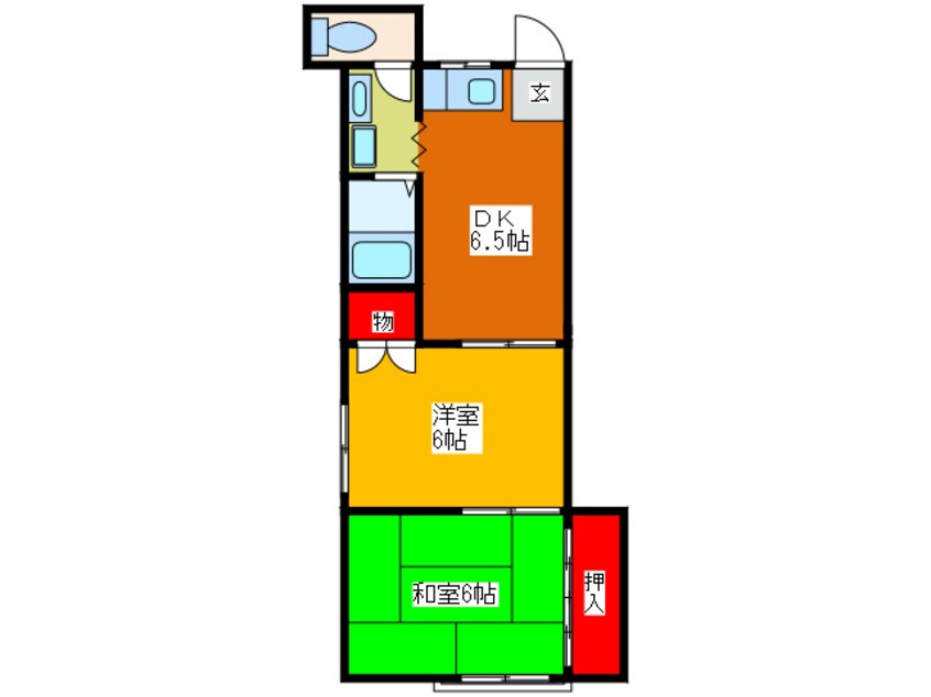 間取図 ハイツ南