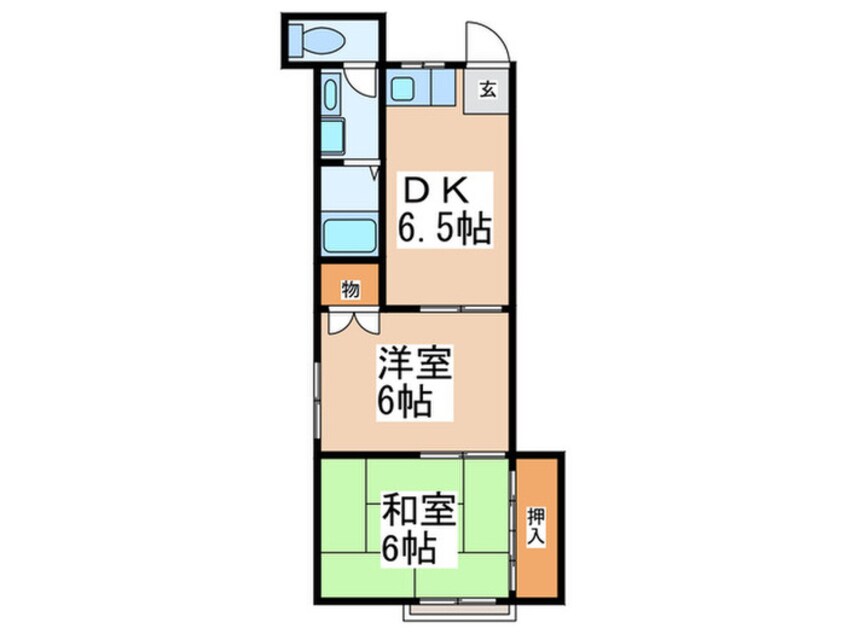 間取図 ハイツ南