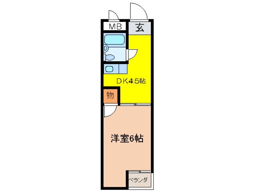 間取図 大宝小阪本町ロイヤルハイツ