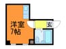 大宝小阪本町ロイヤルハイツ 1Rの間取り