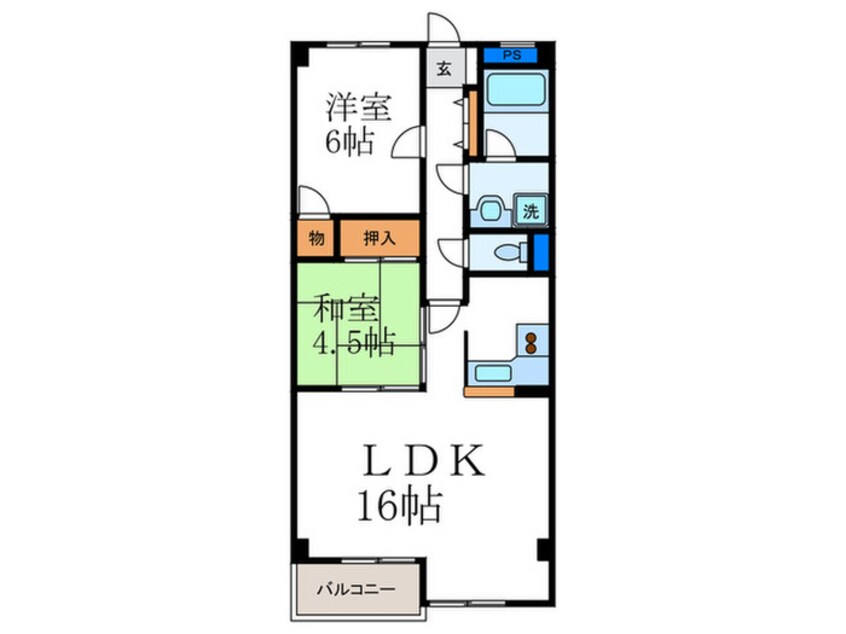 間取図 ベネート京都洛西