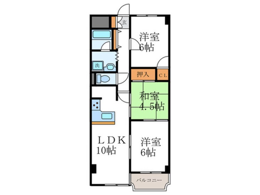 間取図 ベネート京都洛西