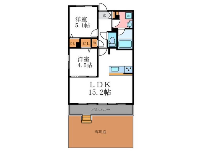 間取図 メゾン・ポルテ ボヌール