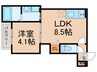 仮)ヴェルメゾン新大阪 1LDKの間取り