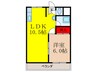 第３伏見マンション 1LDKの間取り