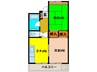ｾﾝﾄﾗﾙｺ-ﾄ南桜塚(1､2号室) 2DKの間取り