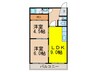 ハイツ　タンモト 2LDKの間取り