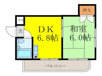 間取図 ハイツハラダ