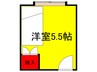 ライラック 1Rの間取り
