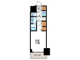 間取図 S-Residence堺筋本町Uno