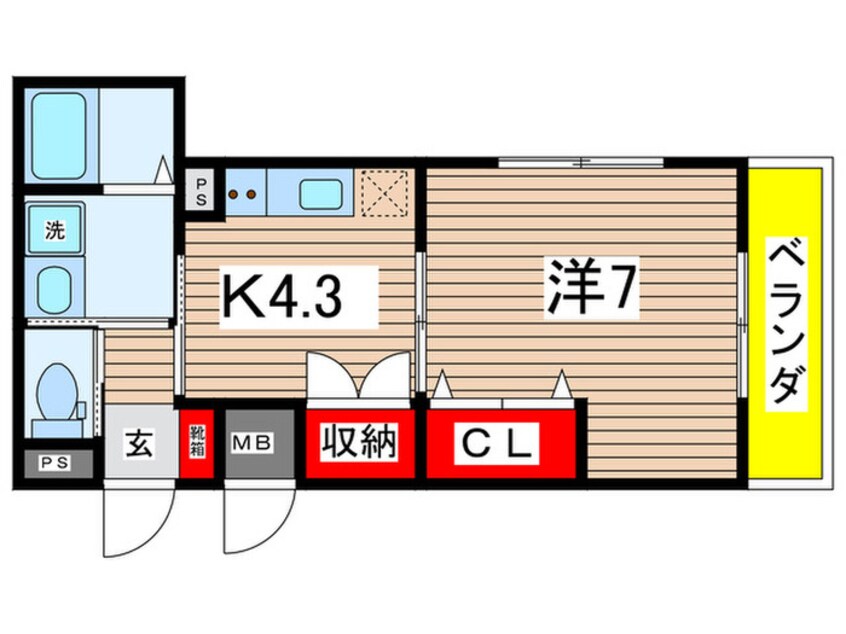 間取図 ロータスコートⅣ