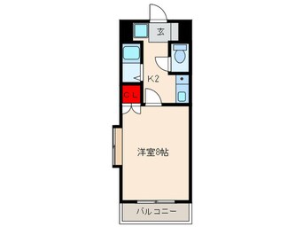 間取図 プレステ－ジＫ