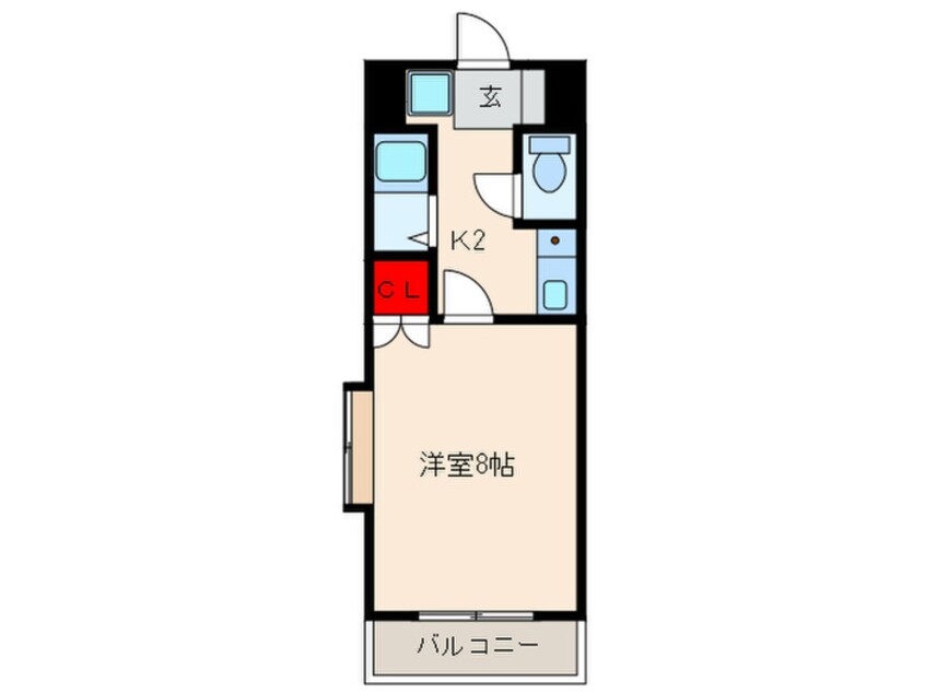 間取図 プレステ－ジＫ