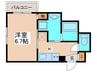 オーシャン青山 1Kの間取り
