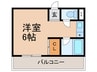 フェアリー枚方 1Rの間取り