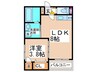 Minette小路東 1LDKの間取り