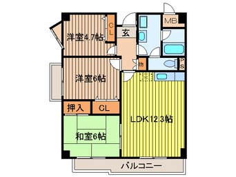 間取図 パールコート千里山