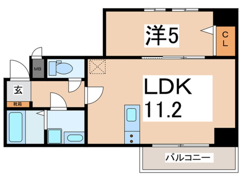 間取図 レインボー四天王寺