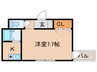 アンバ－ 1Kの間取り