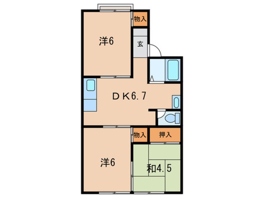 間取図 一色ハイツ