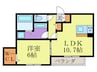 アグレアブル 1LDKの間取り