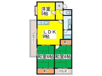 間取図 エクレール大美野